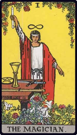 کارت جادوگر (The Magician) در تاروت