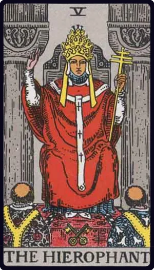 کارت کاهن (The Hierophant) در تاروت