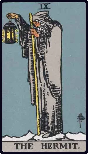کارت تنها گرد (The Hermit) در تاروت