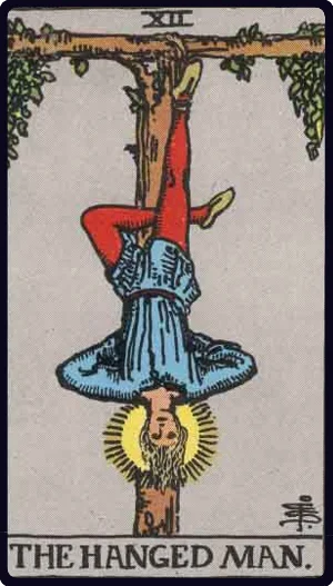 کارت آویخته (The Hanged Man) در تاروت